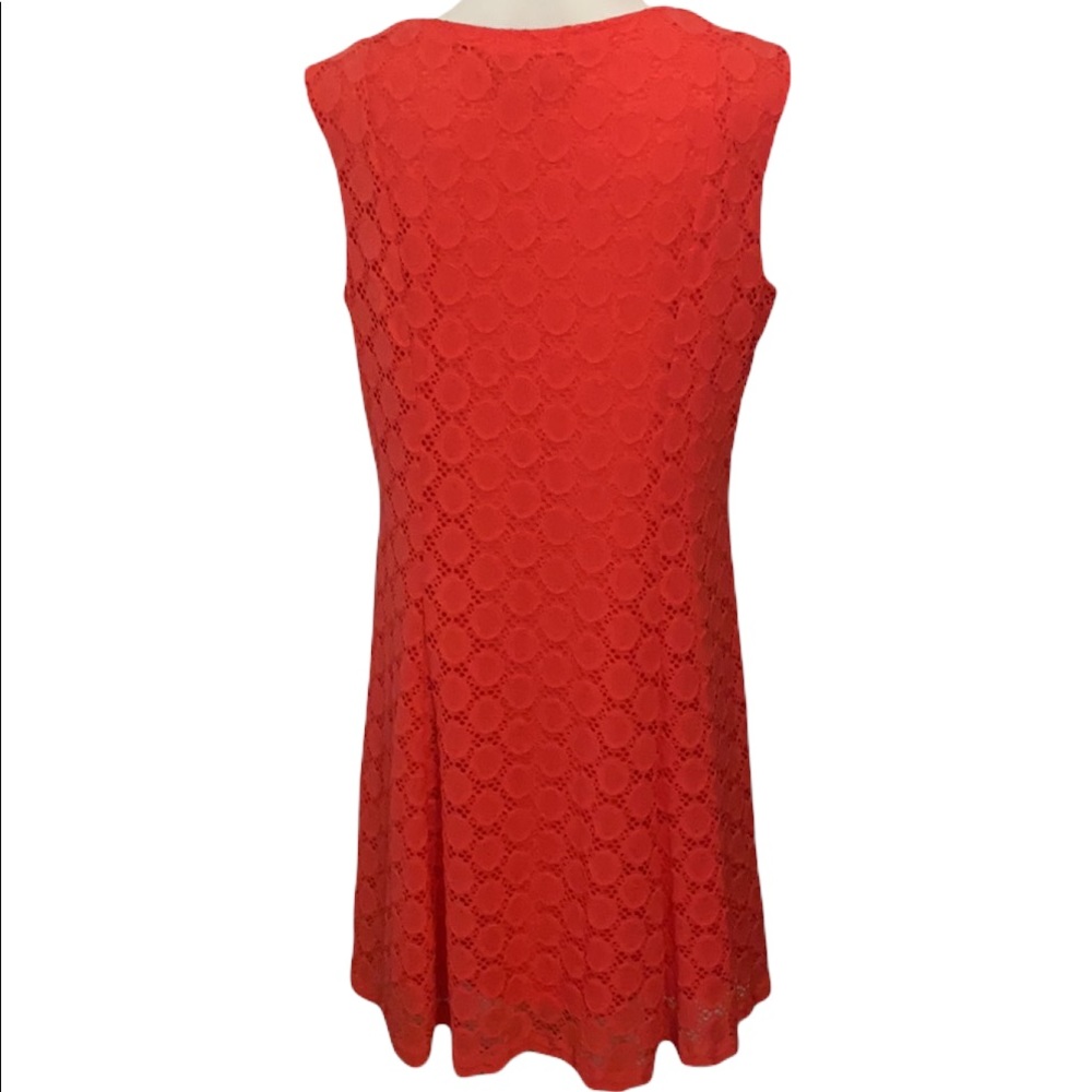 Sz14 coral A-line dress - Picture 3 of 4
